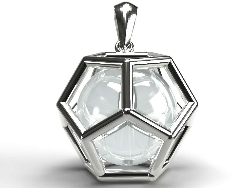 Platonic Solid "Ether/Spirit" (Dodecahedron) Pendant